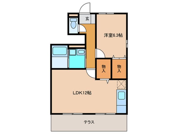 グリーンハット　Ｃの物件間取画像